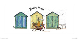 Umělecký tisk Sam Toft - Visiting Friends, 60 × 30 cm