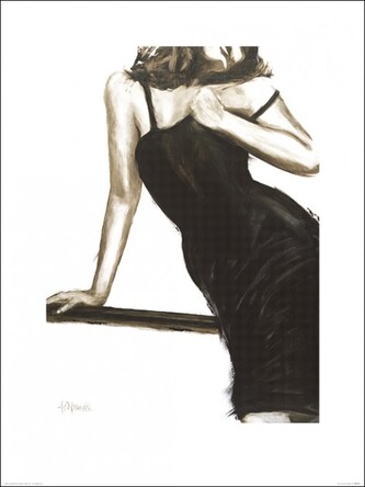 Umělecký tisk Janel Eleftherakis - Little Black Dress III, 60 × 80 cm