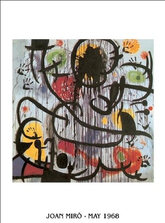 Umělecký tisk Květen 1968, Joan Miró, 50 × 70 cm