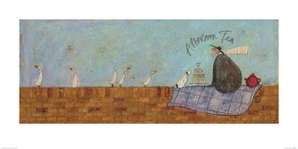 Umělecký tisk Sam Toft - Afternoon Tea, 100 × 50 cm