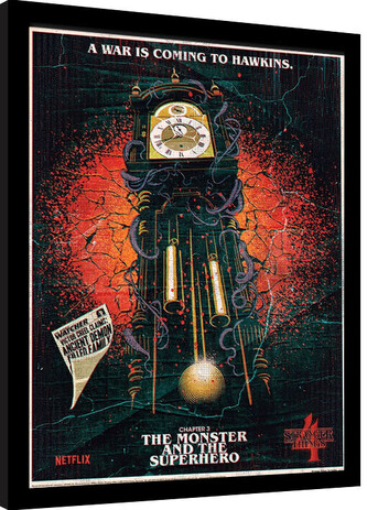 Obraz na zeď - Stranger Things 4 - The Monster & The Superhero, 34.3 × 44.5 cm