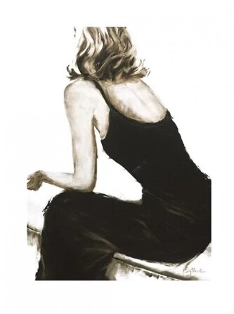 Umělecký tisk Janel Eleftherakis - Little Black Dress II, 60 × 80 cm