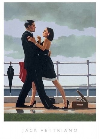 Umělecký tisk Jack Vettriano - Anniversary Waltz, 50 × 70 cm