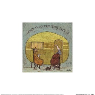 Umělecký tisk Sam Toft - Home is Where The Dog Is, 30 × 30 cm