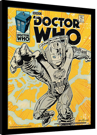 Obraz na zeď - Doctor Who - Cyberman Comic, 34.3 × 44.5 cm