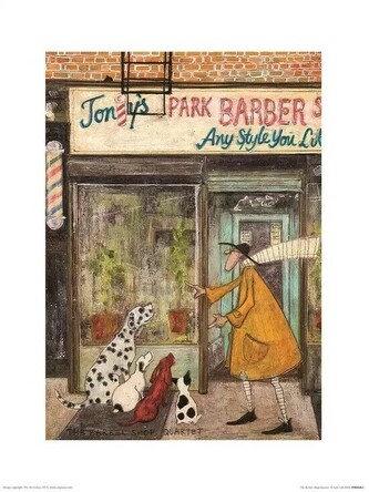 Umělecký tisk Sam Toft - The Barber Shop Quartet, 30 × 40 cm