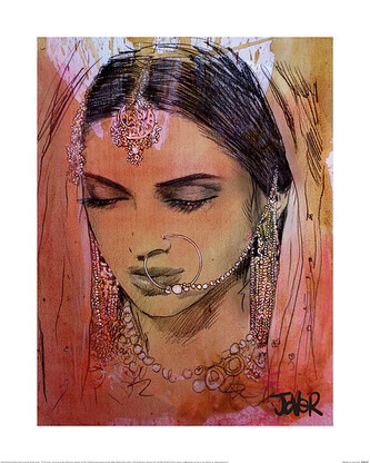 Umělecký tisk Loui Jover - Asha, 60 × 80 cm