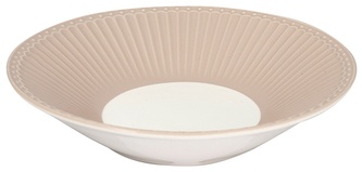 Porcelánový talíř na těstoviny Alice Creamy Fudge