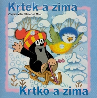 Krtek a zima - omalovánky čtverec