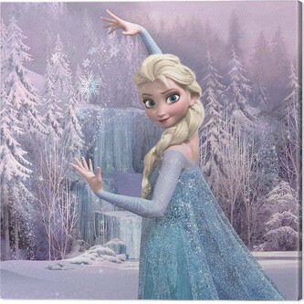 Obraz na plátně Frozen - Elsa Frozen Forest, 2 cm - 30×30 cm