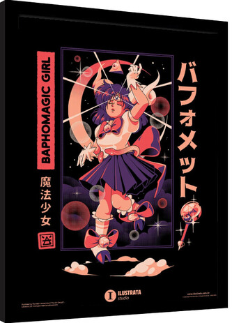 Obraz na zeď - Ilustrata - Baphomet Girl, 34.3 × 44.5 cm