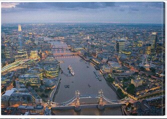 Obraz na plátně Jason Hawkes - London, 2 - 40×50 cm