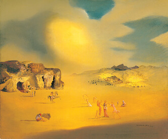 Umělecký tisk Paysage paien moyen, Salvador Dalí, 70 × 50 cm