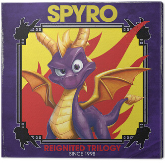 Obraz na plátně Spyro - Retro Style, 2 - 40×40 cm