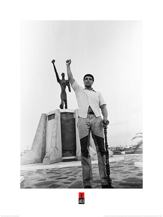 Umělecký tisk Muhammad Ali - Black Power Statue, 60 × 80 cm