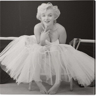 Obraz na plátně Marilyn Monroe - Ballerina, 2 cm - 40×40 cm