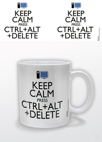 Hrnek Keep Calm Press Ctrl Alt Delete, 0,315 l