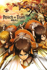 Plakát, Obraz - Attack on Titan (Shingeki no kyojin) - Attack, 61 × 91.5 cm