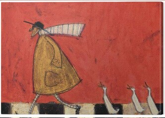 Obraz na plátně Sam Toft - Crossing with Ducks, 2 cm - 50×40 cm