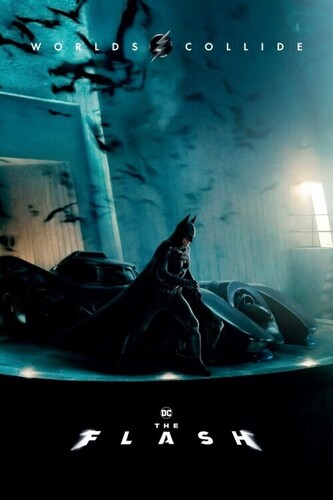 Plakát, Obraz - The Flash - Batman & Batmobile, 61 × 91.5 cm