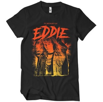 Tričko Stranger Things - In Memory of Eddie, S