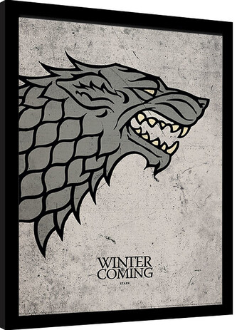 Obraz na zeď - Hra o Trůny (Game of Thrones) - Stark, 30 × 40 cm