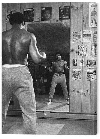 Obraz na plátně Muhammad Ali - Mirror, 4 - 60×80 cm