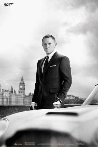 Plakát, Obraz - JAMES BOND 007 - skyfall / bond & DB5, 61 × 91.5 cm
