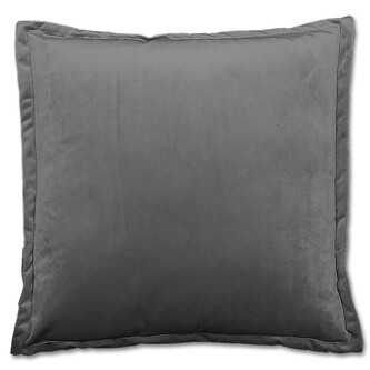 Hladký polštář Kylie tmavě šedý