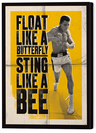 Obraz na plátně Muhammad Ali - Float Like a Butterfly, 4 - 60×80 cm