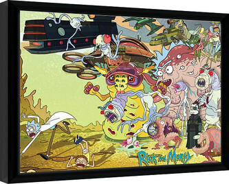 Obraz na zeď - Rick & Morty - Creature Barrage, 40 × 30 cm