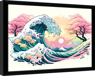 Obraz na zeď - Wave Collection - Pastel Waves, 44.5 × 34.3 cm