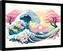 Obraz na zeď - Wave Collection - Pastel Waves, 44.5 × 34.3 cm
