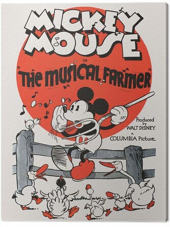 Obraz na plátně Mickey Mouse - The Musical Farmer, 2 - 80×60 cm