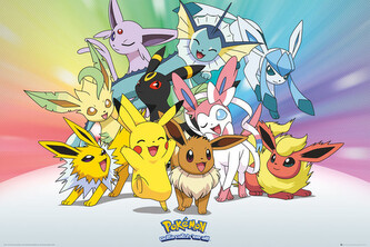 Plakát, Obraz - Pokemon - Eevee, 91.5 × 61 cm