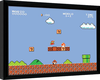 Obraz na zeď - Super Mario Bros. - 1-1, 30 × 40 cm