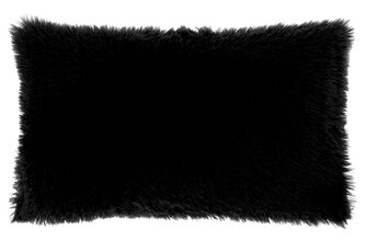 Střapatý polštář Olaf černý