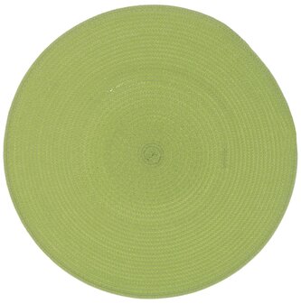 Kulaté prostírání Daisy světle zelené