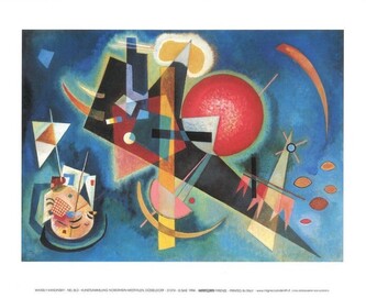 Umělecký tisk V modré, Kandinsky, 80 × 60 cm