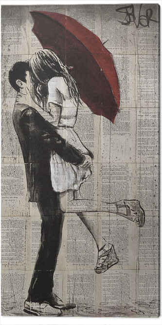 Obraz na plátně Loui Jover - Forever Romantics Again, 2 cm - 30×60 cm