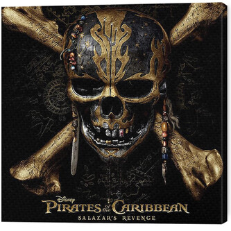 Obraz na plátně Piráti z Karibiku - Skull, 2 cm - 40×40 cm