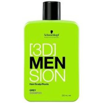 Schwarzkopf Professional 3D Mension Grey Shampoo - Šampon pro bílé a šedivé vlasy pro muže 250 ml pro muže