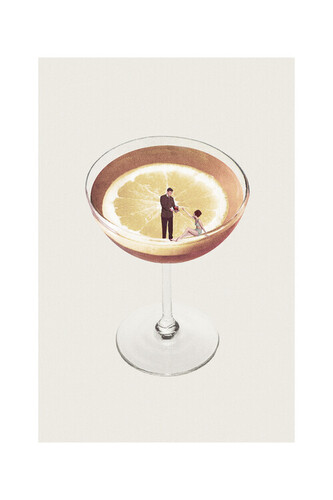 Plakát, Obraz - Maarten Léon - My drink needs a drink, 40 × 60 cm