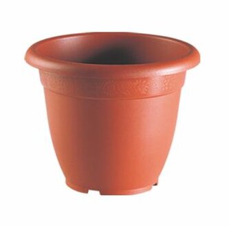 KVĚTINÁČ "BELL", KULATÝ, 16X12,5CM, PLAST