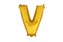 BALÓNEK PÍSMENKO "V", VEL.: CCA 30CM, MATNĚ ZLATÁ