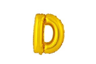BALÓNEK PÍSMENKO "D", VEL.: CCA 30CM, MATNĚ ZLATÁ