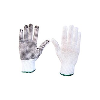 RUKAVICE PLETENÉ SE VZOREM, BAVLNA, VEL. L