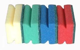 hubka na nádobí tvarovaná na nádobí, 4 ks, 6,5 x 9,3 x 4,2 cm