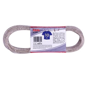 ŠŇŮRA PRÁDELNÍ S OCELOVÝM LANKEM 10M 2,2MM