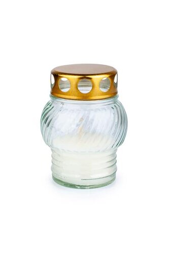 SVÍČKA HŘBITOVNÍ PROVENCE 10H, BÍLÁ/ČERVENÁ